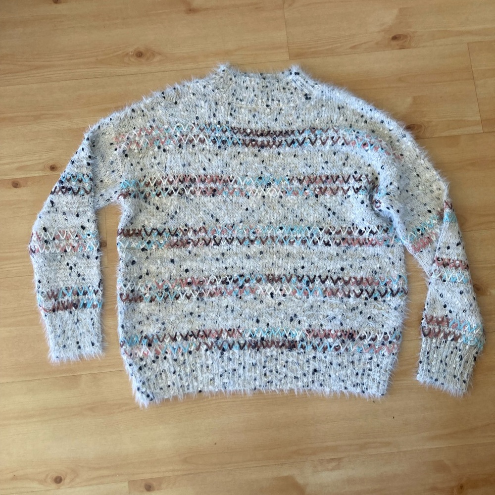Anthropologie Raga Darla Confetti Sweater Size Large EUC